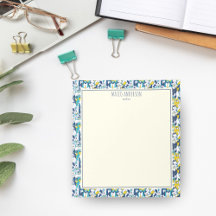 Fun Blue Yellow Dogs Pattern Personalized Name