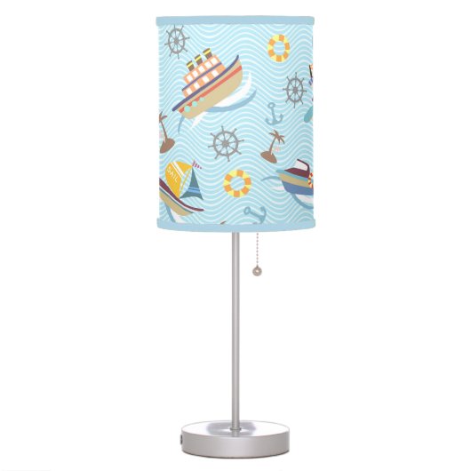 Fun Boat Blue  Table Lamp (Left)