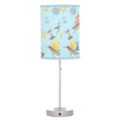 Fun Boat Blue  Table Lamp (Back)