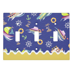 Fun Boat Navy Light Switch Cover