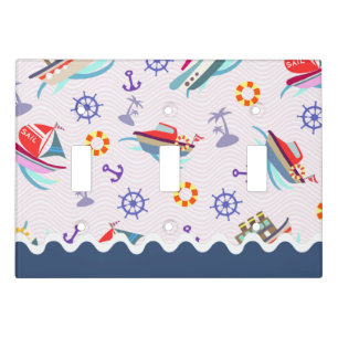 Fun Boat White Light Switch Cover