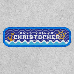 Fun Boats Light Blue Navy Patch