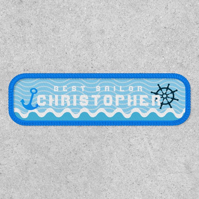 Fun Boats Light Blue  Patch (Front)