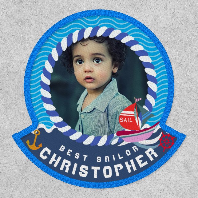 Fun Boats Photo Blue  Patch (Front)