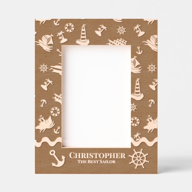 Fun Boats Sailor Engraved Frames (Front)
