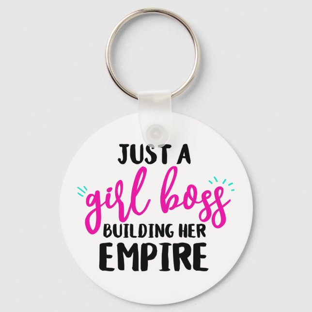 FUN, BOLD GIRL BOSS GIRLY TYPOGRAPHY KEYCHAIN (Front)