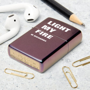 Fun Bold Letters Zippo Lighter