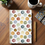 Fun Bold Modern Watercolor Polka Dot Monogram Planner<br><div class="desc">Elevate your organization with our fun, bold, and modern watercolor polka dot Planner! Featuring a vibrant hand-painted watercolor polka dot pattern, this planner adds a splash of creativity and color to your daily life. The playful yet stylish design is perfect for those who want to stay organized while making a...</div>