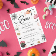 Fun Boo! Spooktacular Halloween Birthday Party Invitation at Zazzle
