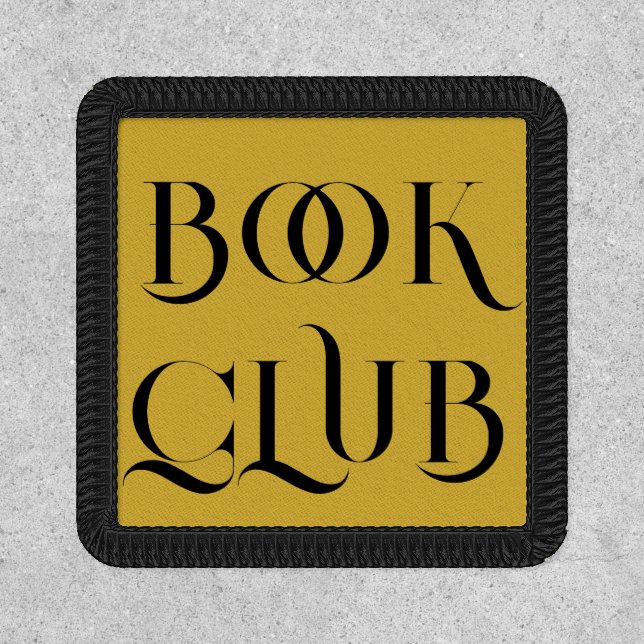 Fun Book Club Patch for Book Lovers (Front)