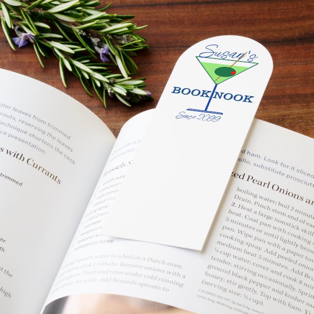 Fun Booknook Bookmark with Martini! (Book)