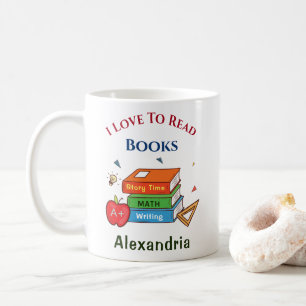 Fun Books I Love To Read Child Coffee Mug