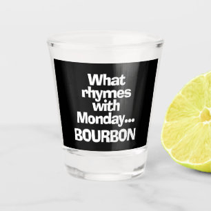 Fun Bourbon Shot Glass