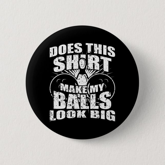 Fun Bowling Ball  - Gag Gift Bowling  for Men Button (Front)