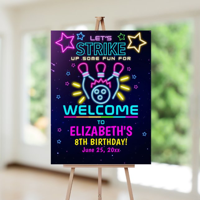 Fun Bowling Birthday Girl Foam Board (Creator Uploaded)