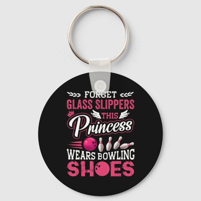 Fun Bowling  For Women Girls Kids Mom Wife Keychain (Front)