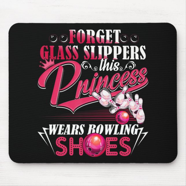 Fun Bowling  For Women Girls Kids Mom Wife  Mouse Pad (Front)