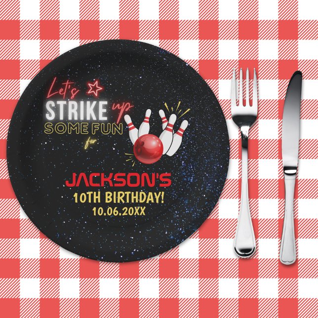 Fun Bowling Party for Kids Paper Plates (Creator Uploaded)