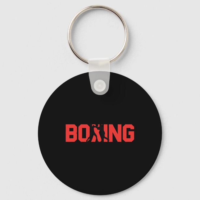 Fun Boxing Gift Sparring Partner Boxer  Keychain (Front)