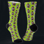 Fun Boyfriend Photo for Girlfriend Apple Green Socks<br><div class="desc">These fun boyfriend photo (for girlfriend) apple green socks feature your own photo in trendy offset pattern and are a cute way for your girlfriend or wife to remember you as she pulls on her socks! This is a great Christmas or birthday gift and your girlfriend or wife will love...</div>