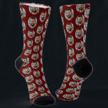 Fun Boyfriend Photo for Girlfriend Burgundy Socks<br><div class="desc">These fun boyfriend photo (for girlfriend) burgundy maroon socks feature your own photo in trendy offset pattern and are a cute way for your girlfriend or wife to remember you as she pulls on her socks! This is a great Christmas or birthday gift and your girlfriend or wife will love...</div>