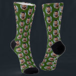 Fun Boyfriend Photo for Girlfriend Forest Green Socks<br><div class="desc">These fun boyfriend photo (for girlfriend) forest green socks feature your own photo in trendy offset pattern and are a cute way for your girlfriend or wife to remember you as she pulls on her socks! This is a great Christmas or birthday gift and your girlfriend or wife will love...</div>