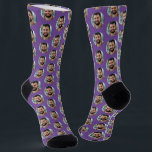 Fun Boyfriend Photo for Girlfriend Light Purple Socks<br><div class="desc">These fun boyfriend photo (for girlfriend) red socks feature your own photo in trendy offset pattern and are a cute way for your girlfriend or wife to remember you as she pulls on her socks! This is a great Christmas or birthday gift and your girlfriend or wife will love them...</div>