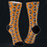 Fun Boyfriend Photo for Girlfriend Orange Socks<br><div class="desc">These fun boyfriend photo (for girlfriend) orange socks feature your own photo in trendy offset pattern and are a cute way for your girlfriend or wife to remember you as she pulls on her socks! This is a great Christmas or birthday gift and your girlfriend or wife will love them...</div>