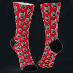 Fun Boyfriend Photo for Girlfriend Red Socks<br><div class="desc">These fun boyfriend photo (for girlfriend) red socks feature your own photo in trendy offset pattern and are a cute way for your girlfriend or wife to remember you as she pulls on her socks! This is a great Christmas or birthday gift and your girlfriend or wife will love them...</div>