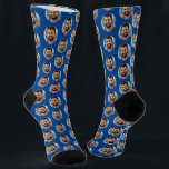 Fun Boyfriend Photo for Girlfriend Royal Blue Socks<br><div class="desc">These fun boyfriend photo (for girlfriend) royal blue socks feature your own photo in trendy offset pattern and are a cute way for your girlfriend or wife to remember you as she pulls on her socks! This is a great Christmas or birthday gift and your girlfriend or wife will love...</div>