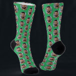 Fun Boyfriend Photo for Girlfriend Sea Green Socks<br><div class="desc">These fun boyfriend photo (for girlfriend) sea green socks feature your own photo in trendy offset pattern and are a cute way for your girlfriend or wife to remember you as she pulls on her socks! This is a great Christmas or birthday gift and your girlfriend or wife will love...</div>
