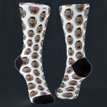 Fun Boyfriend Photo for Girlfriend White Socks<br><div class="desc">These fun boyfriend photo (for girlfriend) white socks feature your own photo in trendy offset pattern and are a cute way for your girlfriend or wife to remember you as she pulls on her socks! This is a great Christmas or birthday gift and your girlfriend or wife will love them...</div>