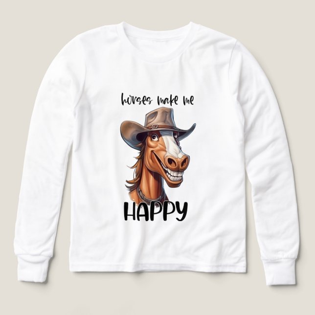 Fun boys horse lovers  Tri-Blend shirts (Design Front)