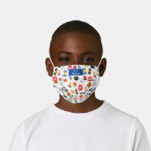 Fun Boys Police Officer Pattern Kids' Cloth Face Mask (Worn)