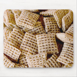 Fun Breakfast Wheat Squares Photograph Mouse Pad