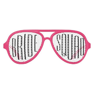 Fun Bride Squad Bachelorette Wedding Party Favors Aviator Sunglasses