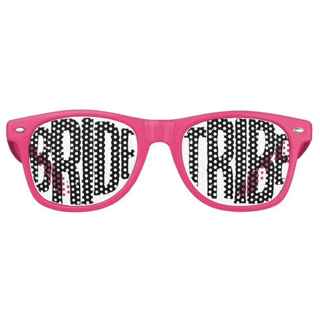 Fun Bride Tribe Bachelorette Party Favors Retro Sunglasses (Front)