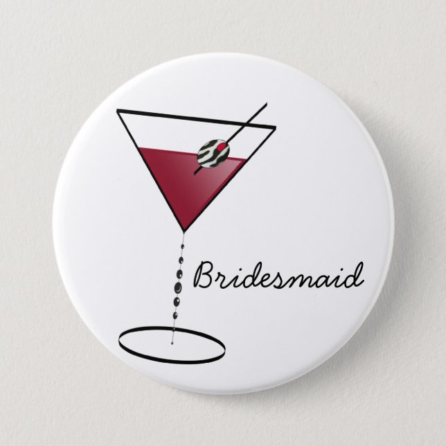 Fun Bridesmaid Favors Button (Front)
