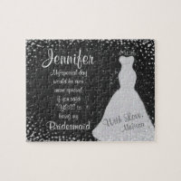 Fun Bridesmaid Invitation Jigsaw Puzzle