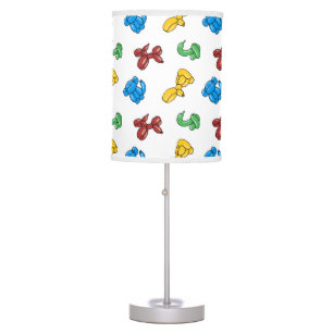 Fun, bright balloon animals-dog monkey swan bunny table lamp