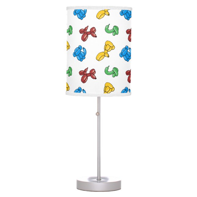 Fun, bright balloon animals-dog monkey swan bunny table lamp (Front)