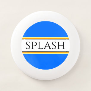 Fun Bright Blue Yellow Orange Black White Stripes Wham-O Frisbee
