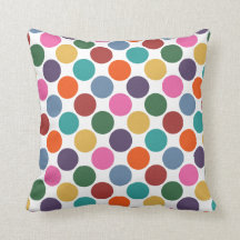 Fun Bright Colors Big Polka Dot Pattern