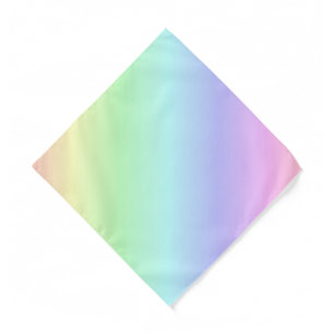 Fun Bright Cute Colorful Rainbow Pink Yellow Green Bandana