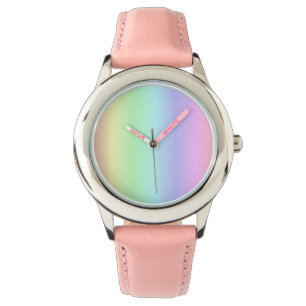 Fun Bright Cute Colorful Rainbow Pink Yellow Green Watch