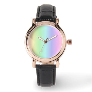 Fun Bright Cute Colorful Rainbow Pink Yellow Green Watch