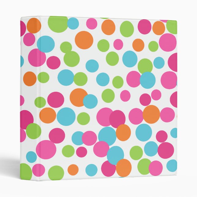 Fun Bright Dots Binder (Front/Spine)