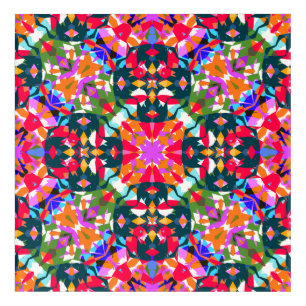 Fun Bright Pattern Modern Eclectic Kids Baby Wall Acrylic Print