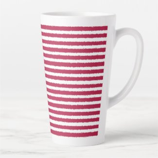 Fun Bright Red and White Ribbon Stripes, Christmas