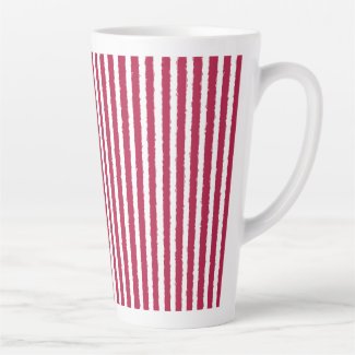 Fun, Bright Red and White Wavy Stripes, Holiday